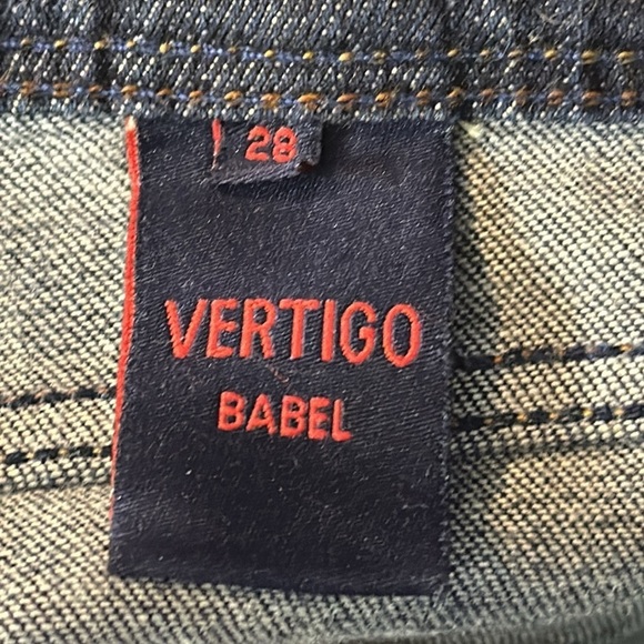 Women’s Vertigo Babel Embroidered Denim Boot Cut Jeans Size 28 - Picture 10 of 10